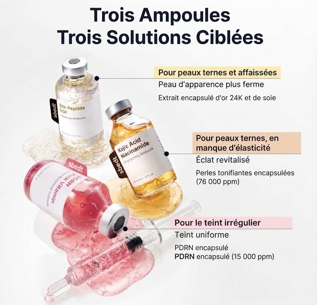 Ampoule Éclat Rose — PDRN & Peptides de Collagène